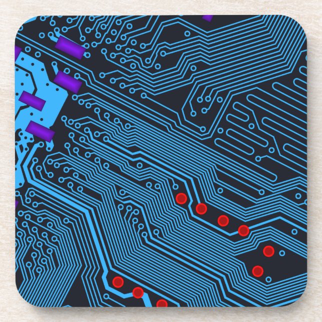Circuit Pattern Coasters (Front)