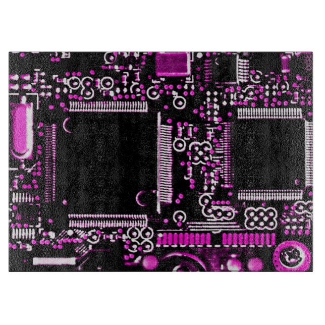 Circuit Pink 2 cutting board (Front)