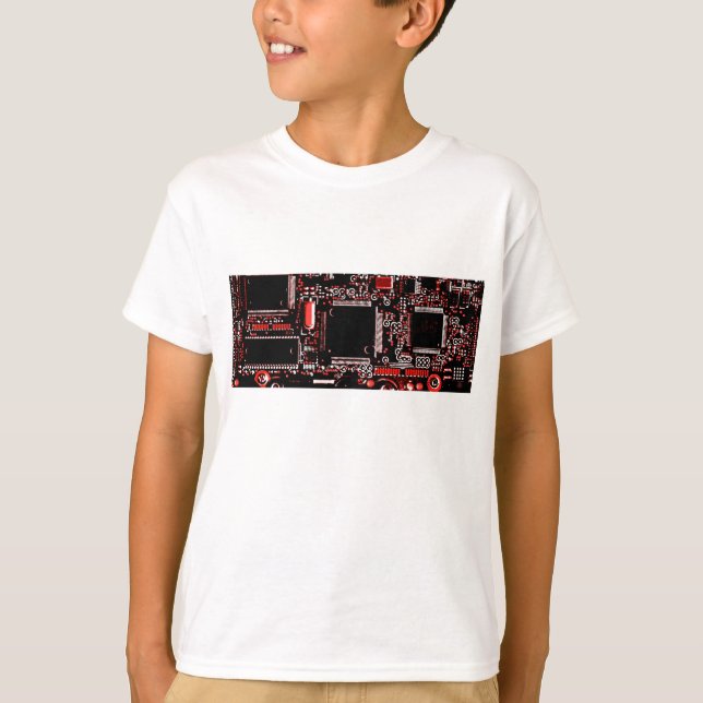 Circuit Red  t-shirt kids white (Front)