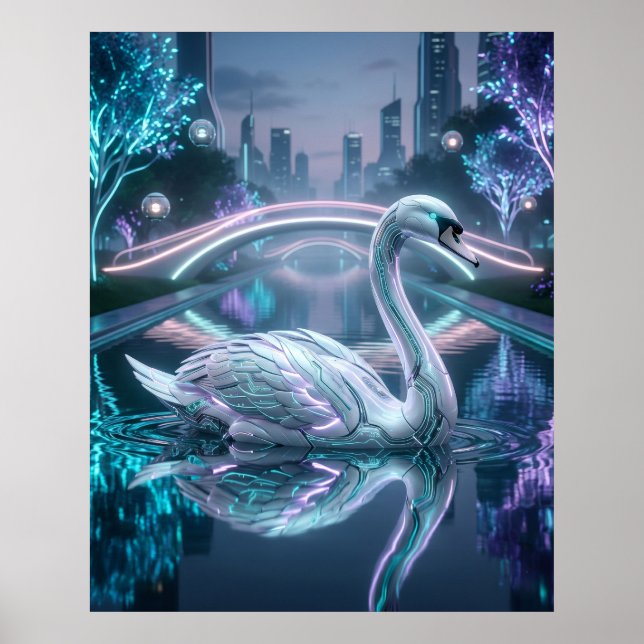Circuit Swan Mirror Canal Poster (Front)