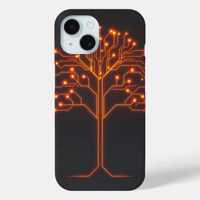 Circuit Tree: The Digital Roots of Nature's Networ Case-Mate iPhone Case (Back)
