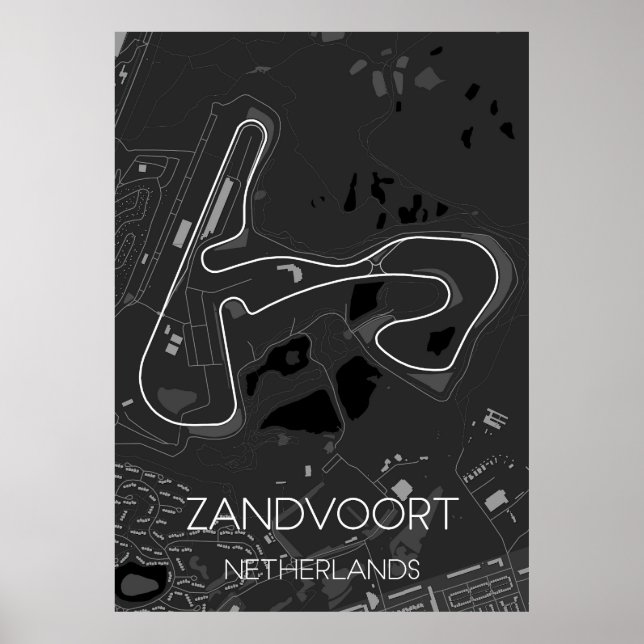 Circuit Zandvoort Netherlands Poster (Front)