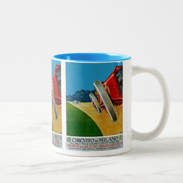 Circuito Di Milano Two-Tone Coffee Mug (Right)