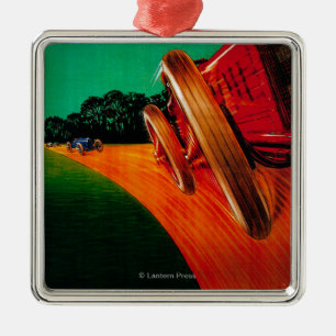 Circuito Di Milano Vintage PosterEurope Metal Ornament