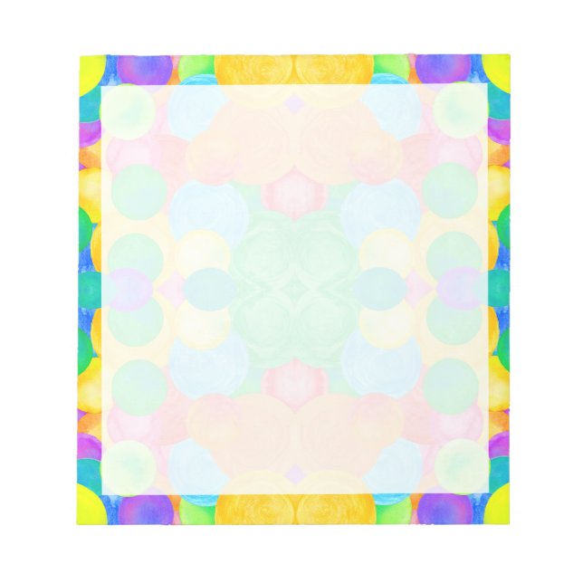 circular abstract art  notepad (Front)