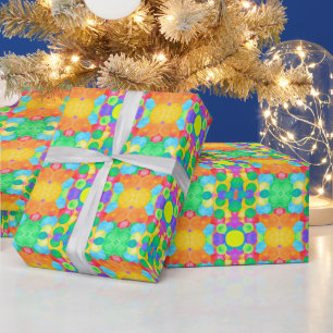 circular abstract art  wrapping paper