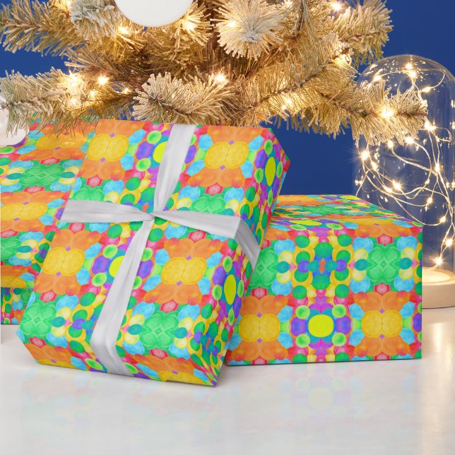 circular abstract art  wrapping paper (Holidays)