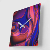 Circular and curved shapes in royal blue to copper