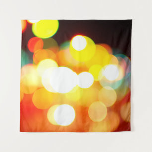 Circular Bokeh: Christmas Light Abstract Tapestry