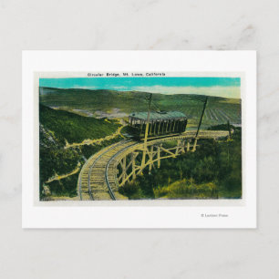 Circular Bridge, Mt. LoweMt. Lowe, CA Postcard