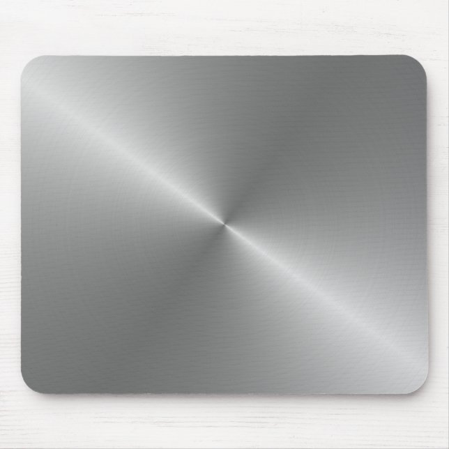 circular brushed steel mouse pad (Front)