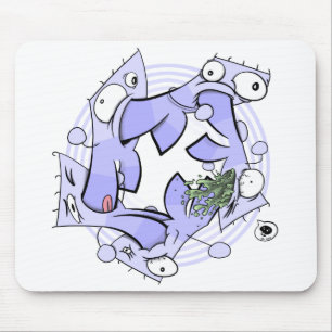 Circular Cannibalism Mouse Pad