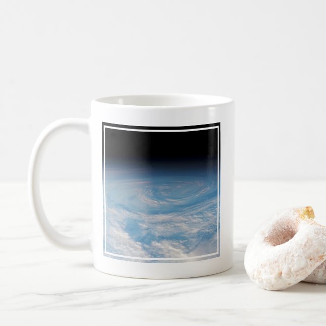 Circular Cloud Formation Over South Pacific Ocean. Coffee Mug (With Donut)