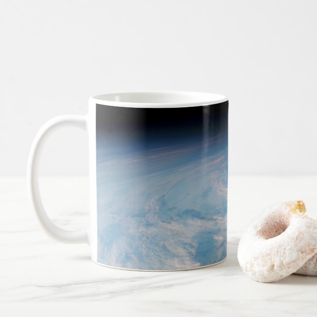 Circular Cloud Formation Over South Pacific Ocean. Coffee Mug (With Donut)