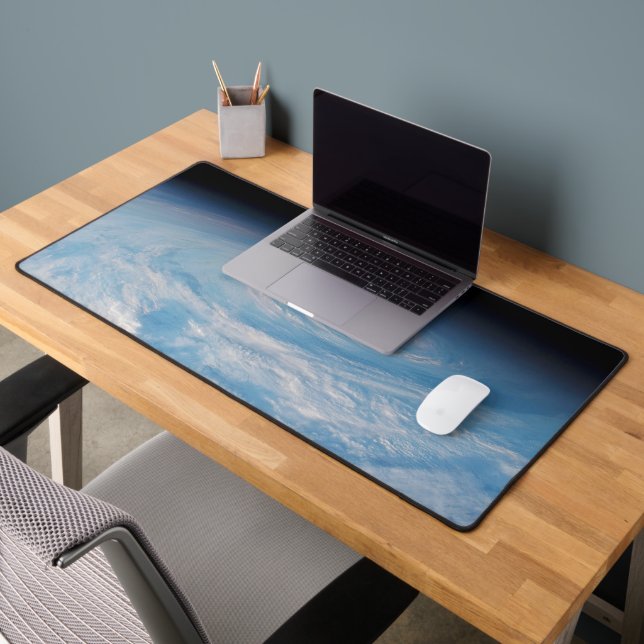 Circular Cloud Formation Over South Pacific Ocean. Desk Mat (Office 2)