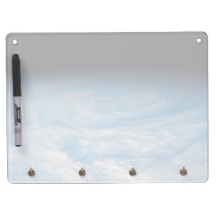 Circular Cloud Formation Over South Pacific Ocean. Dry Erase Board With Key Ring Holder