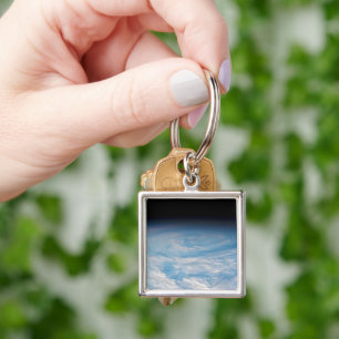 Circular Cloud Formation Over South Pacific Ocean. Key Ring