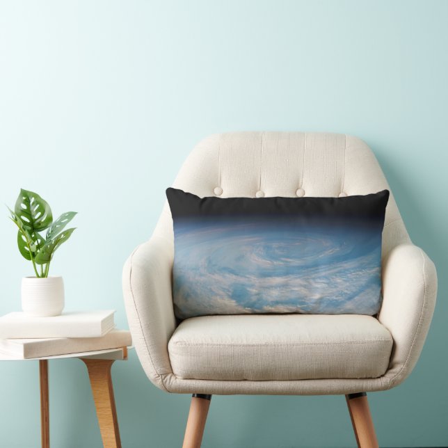 Circular Cloud Formation Over South Pacific Ocean. Lumbar Cushion (Chair)