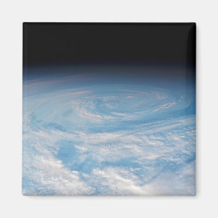 Circular Cloud Formation Over South Pacific Ocean. Magnet