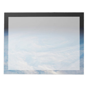 Circular Cloud Formation Over South Pacific Ocean. Notepad