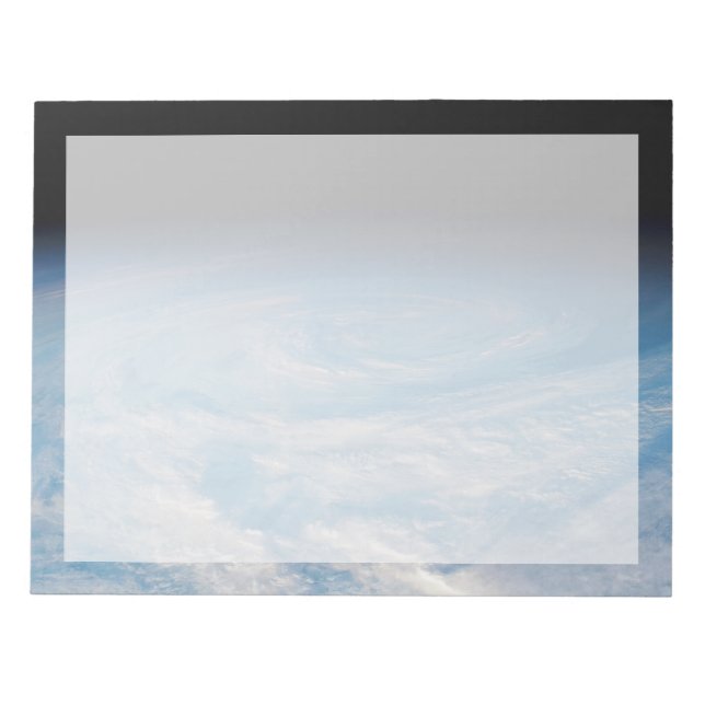 Circular Cloud Formation Over South Pacific Ocean. Notepad (Front)