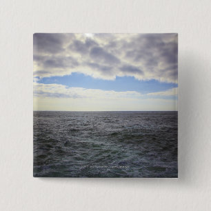 Circular Clouds over the Atlantic Ocean 15 Cm Square Badge