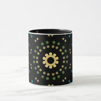 Circular Coloured Dots Combo Mug