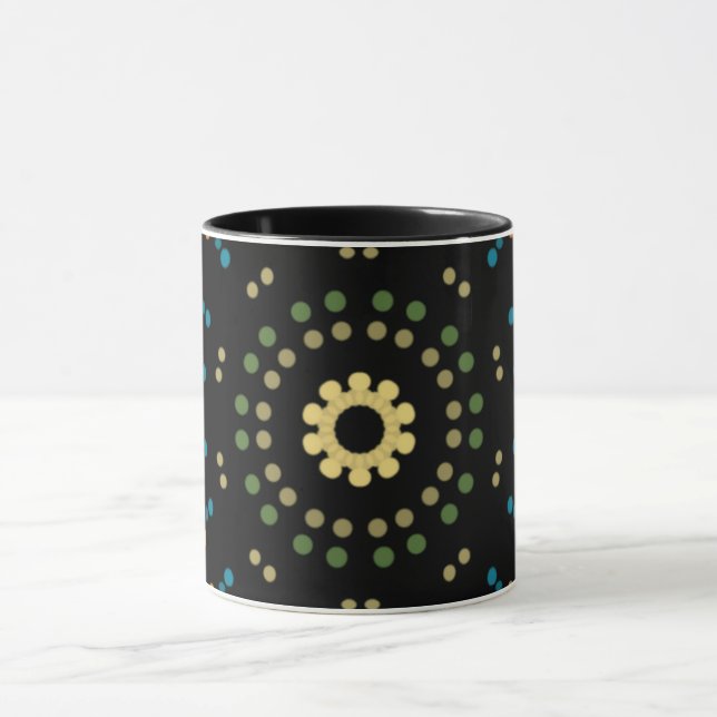 Circular Coloured Dots Combo Mug (Center)
