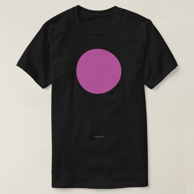 Circular Crayola Brilliant Rose T-Shirt (Design Front)