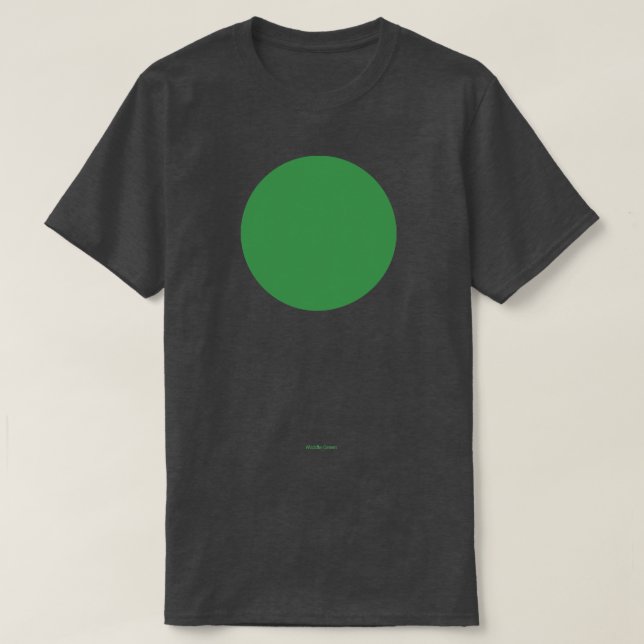 Circular Crayola Middle Green T-Shirt (Design Front)