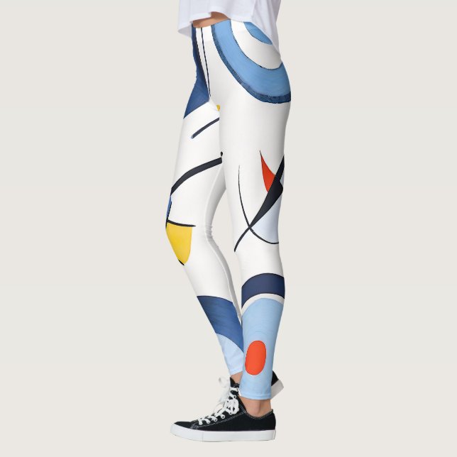 Circular Dimension Dance Abstract Leggings (Left)