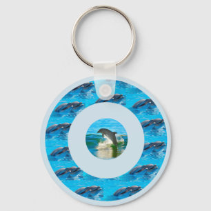 Circular Dolphin Pattern, Key Ring