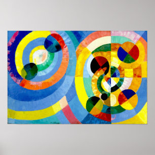 Circular Forms abstract art by Robert Delaunay Poster