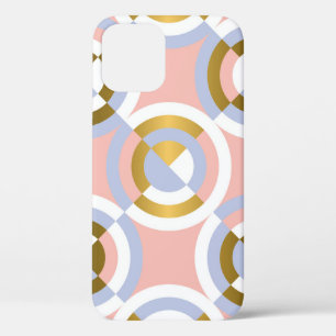 Circular Geometric Shapes: Colourful Vintage Kalei iPhone 12 Case