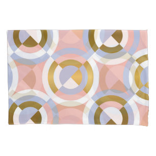 Circular Geometric Shapes: Colourful Vintage Kalei Pillowcase