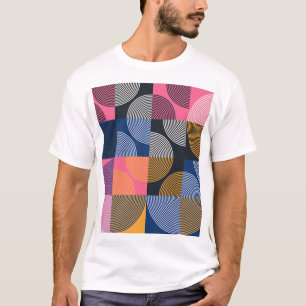 Circular Geometric Vintage Artwork T-Shirt
