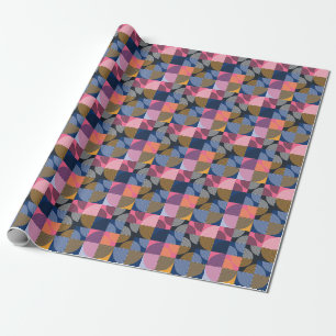 Circular Geometric Vintage Artwork Wrapping Paper