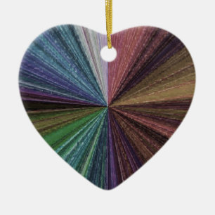 Circular Gradient Earthy Rainbow Ceramic Tree Decoration