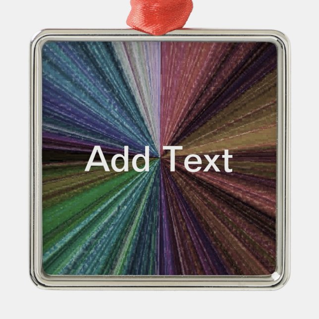 Circular Gradient Earthy Rainbow Metal Tree Decoration (Front)