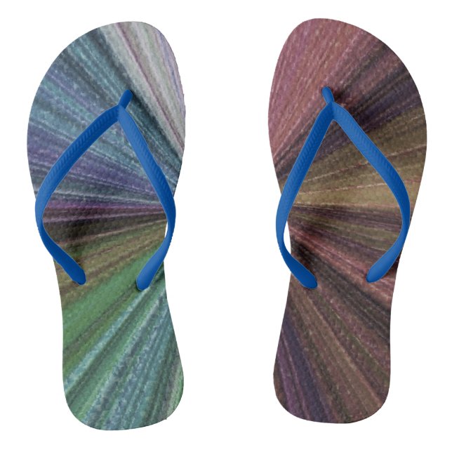 Circular Gradient Earthy Rainbow Thongs (Footbed)