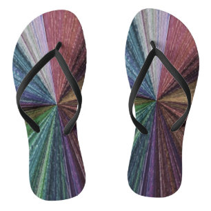 Circular Gradient Earthy Rainbow Thongs