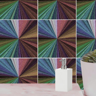 Circular Gradient Earthy Rainbow Tile