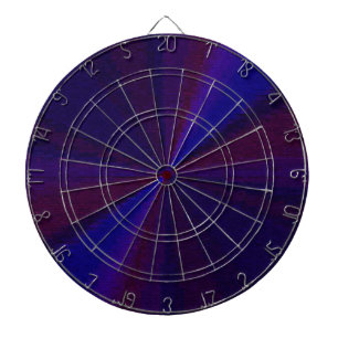 Circular Gradient Patchwork Blue to Purple Dartboard