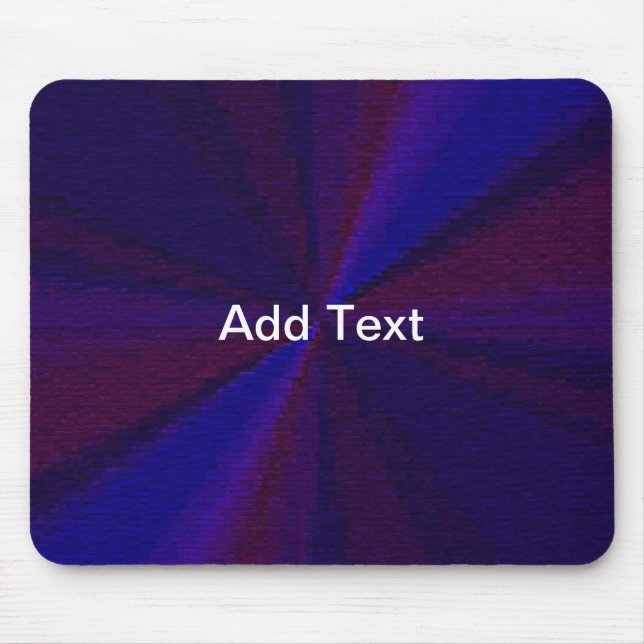 Circular Gradient Patchwork Blue to Purple Mouse Pad (Front)