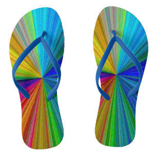 Circular Gradient Rainbow Thongs
