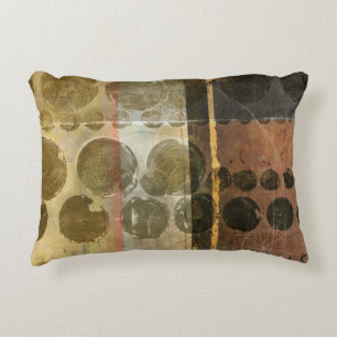 Circular Green Droplets Decorative Cushion