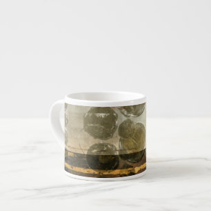 Circular Green Droplets Espresso Cup