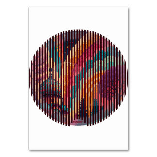 Circular Illusion Fantasy Table Card – Customise