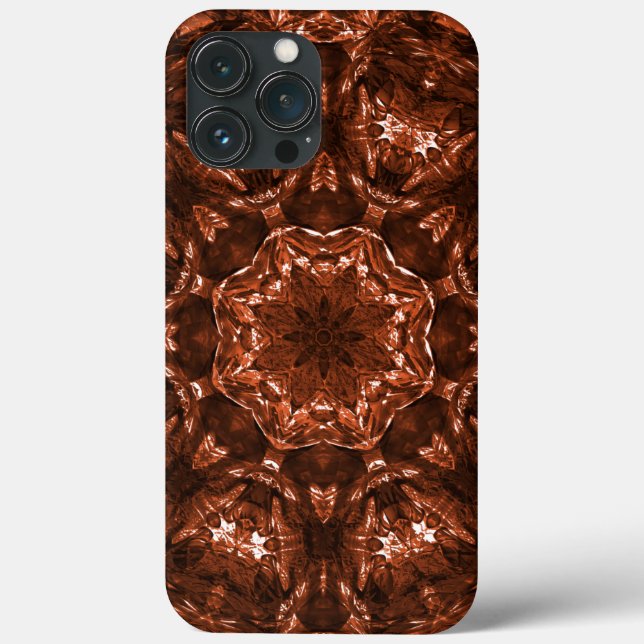 Circular kaleidoscope clod of reddish brown earth  Case-Mate iPhone case (Back)