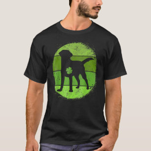 Circular Labrador Irish Shamrock  Dog St Patrick's T-Shirt